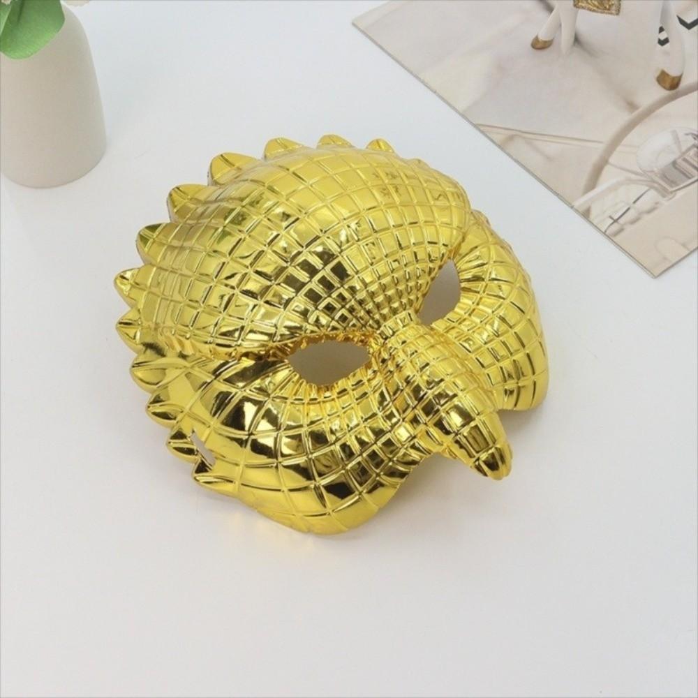 Golden Full Face Mask Plastic Animal Mask Creative Halloween Masks  Festival