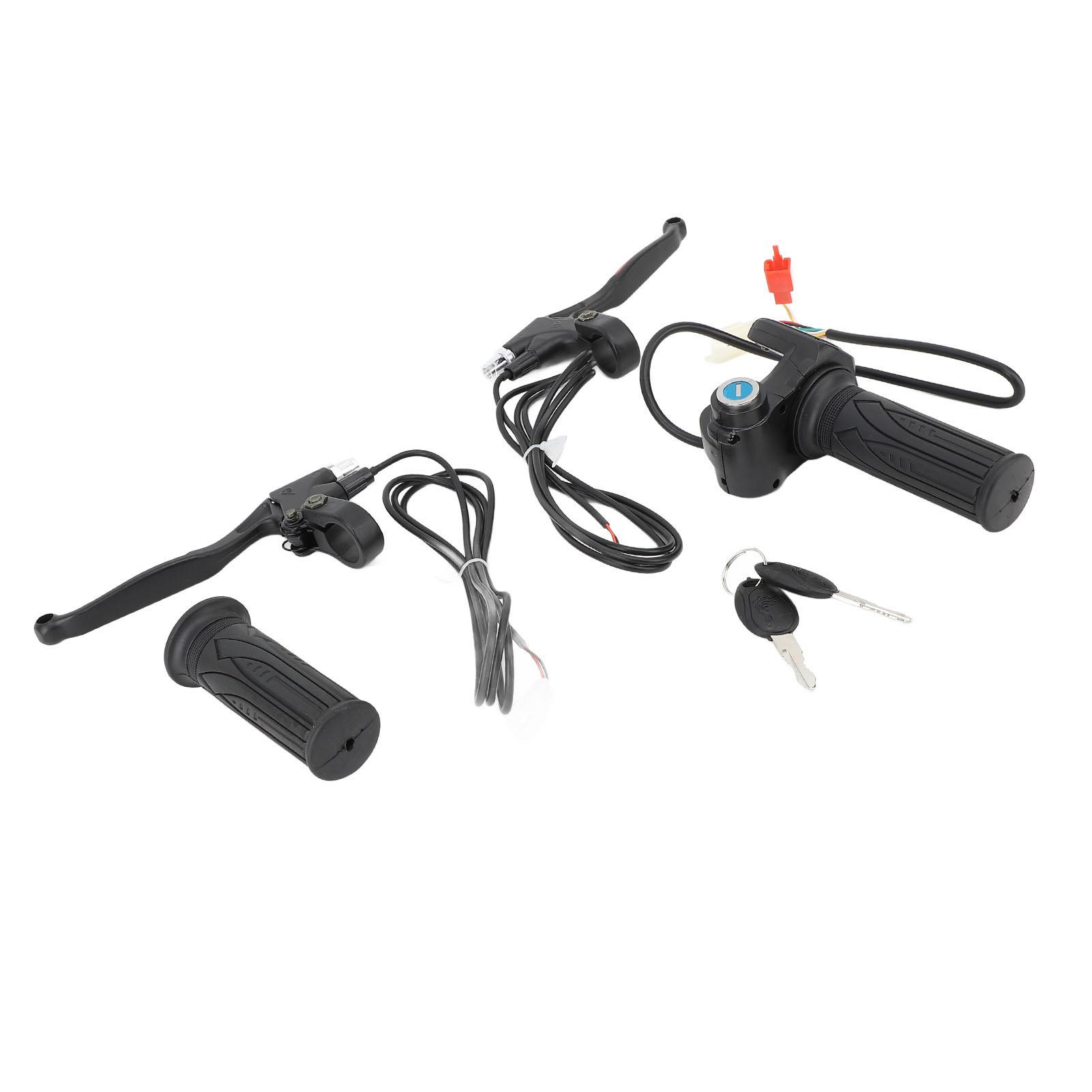 

Поворотная ручка акселератора с ручками чувствительного управления 60 В универсальная алюминиевая резина двухцветная