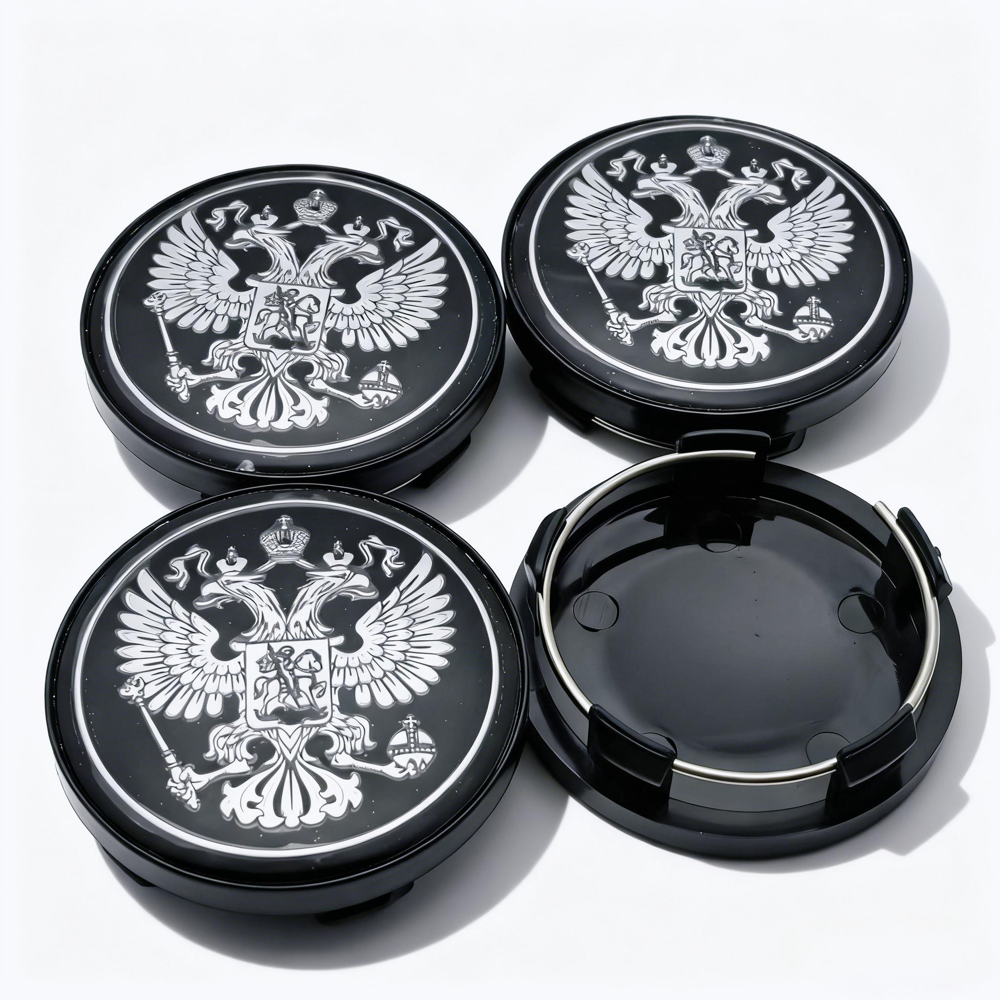 

4pcs Russian Coat of Arms Logo Emblem Car Wheel Center Caps 58MM 54MM Wheels Hub Cap Rim Hubcaps Dust Cover Replace Accessories Russian Coat of Arms&4pcs T58 Wheel Caps