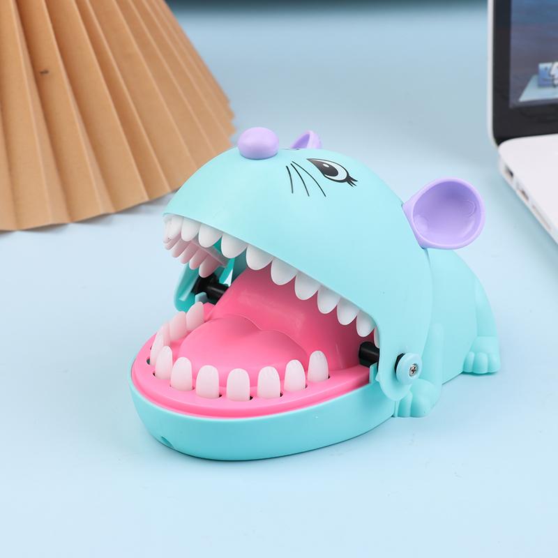 Игрушка Мышиные зубы Игрушка Крокодил кусает палец Тренировка реакции Новинка Игры Детская взрослая Игрушка для шуток Семейная игра-трюк для вечеринки синий