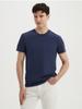 Premium Long-staple Cotton Short-sleeve Crew Neck Three-needle Solid Color Wrinkle-free Antibacterial Cool T-shirt Minimalist Breathable Tops
