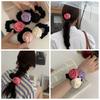 Korean Style Rose Hair Rope Hair Tie Elastic Hair Band Sweet Silk Satin Hair Rope  Ponytail Holder