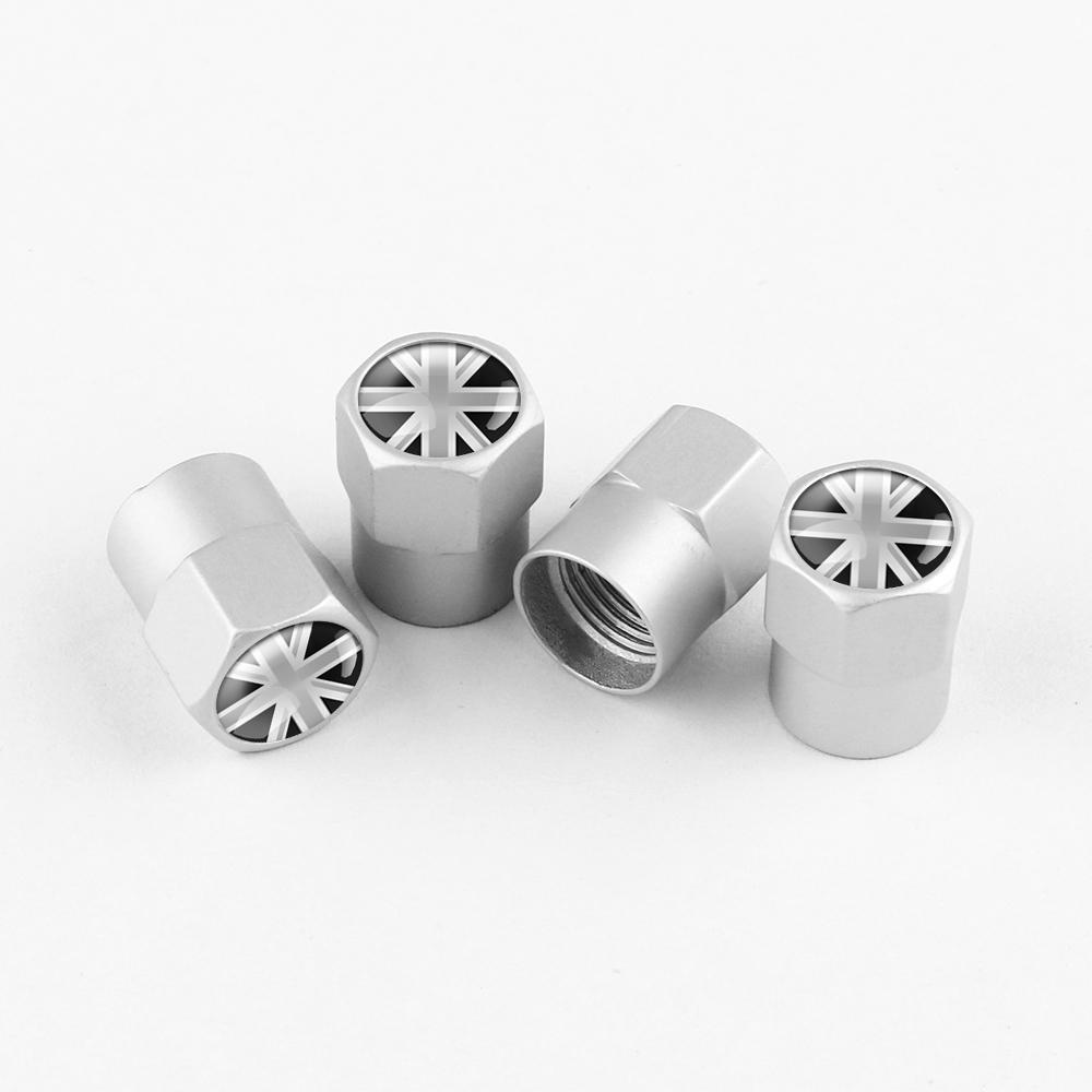 Car Wheel Tire Valve Cap UK England Britain Flag Tyre Valve Stem Cover for Jaguar Land Rover Bentley Martin Rolls Royce MG Aston FG6