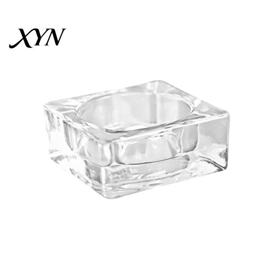 Decorative Glass Candle Holder Flower Tealight Holder, Plum Blossom Durable for Home Party Decor, Wedding Table Centerpiece Bedroom