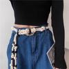 Beads Rope Waistband Tie Up Pack Thread Waist Belt Fashion Coarse Rope Belt  Streetwear