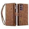 ESEBLE Star Series For Samsung Galaxy S25 FE Case Zipper Wallet Leather Stand Phone Cover with Wrist Strap