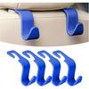 Car Seat Headrest Hook, 4 Pack Auto Seat Hanger Storage Organizer for Purse Handbag Coats Grocery Bags, Automotive Interior Accessories, Universal