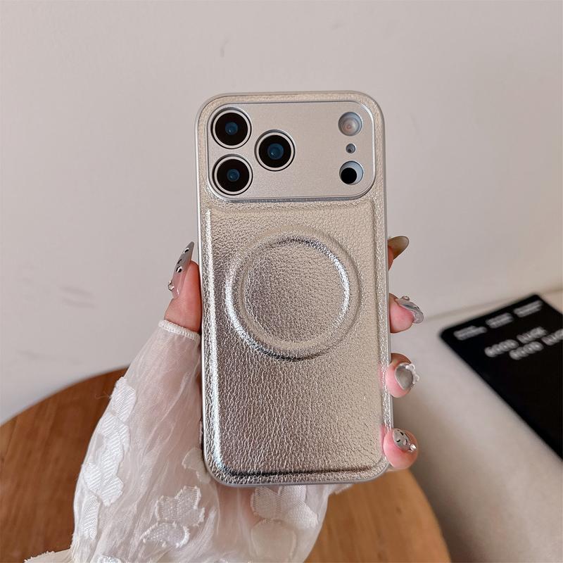 

Роскошный кожаный магнитный чехол для телефона iPhone 17 AIR 16 15 14 Plus 11 12 13 17 pro Max Защита камеры Ударопрочный чехол Magsafe For iPhone15