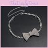 Water Crystal Butterfly Choker Necklace With Rhinestone Embellishments For Women Fashion Jewelry