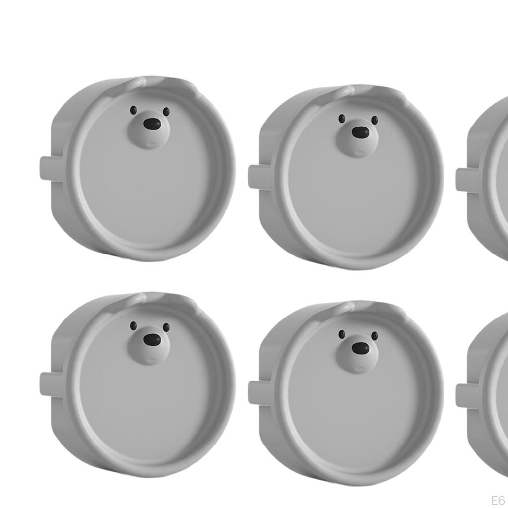 6x Osłony Gniazdek Zabezpieczone Przed Dziećmi Solidne Łatwa Instalacja Ochronna Osłona Gniazdka Czarna