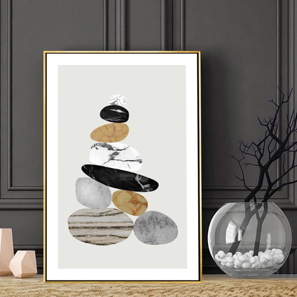 Abstract Creative Geometry Marble Figure Wall Art Canvas Painting Nordic Posters And Prints Wall Pictures For Living Room Decor