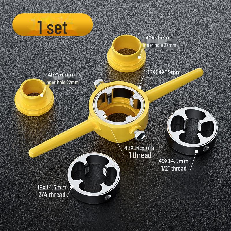 

Набор из 6 плашек для нарезания резьбы на пластиковых трубах PPR