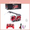 Electric Remote Control Fire Truck Toy With One-button Water Spray And Sound Lights 6 Channel Rc Vehicle For Kids
