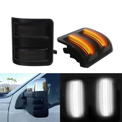 Car Smoked Lens LED Side Mirror Marker Lights For Ford F250 F350 F450 2008-2016