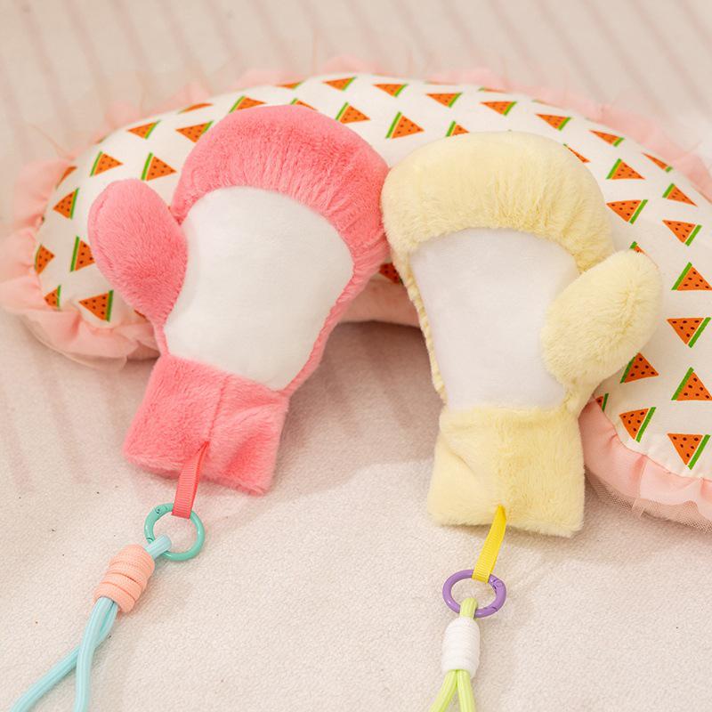 Hobby Boxing Gloves Plush Toy Keychain – Fitness Buddy Pendant Ornament for Men