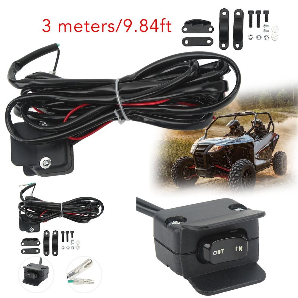Control Line Handlebar Control Line 12V Mounting Bracket for WARN A2500 2.5CI Winches Winches