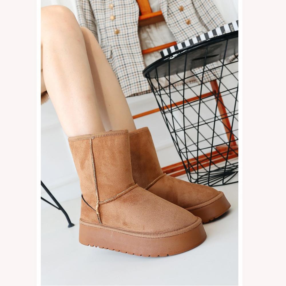 

Ботинки с мехом внутри для женщин Зимние модельные туфли на низком каблуке для женщин AL-240 36 бежевый