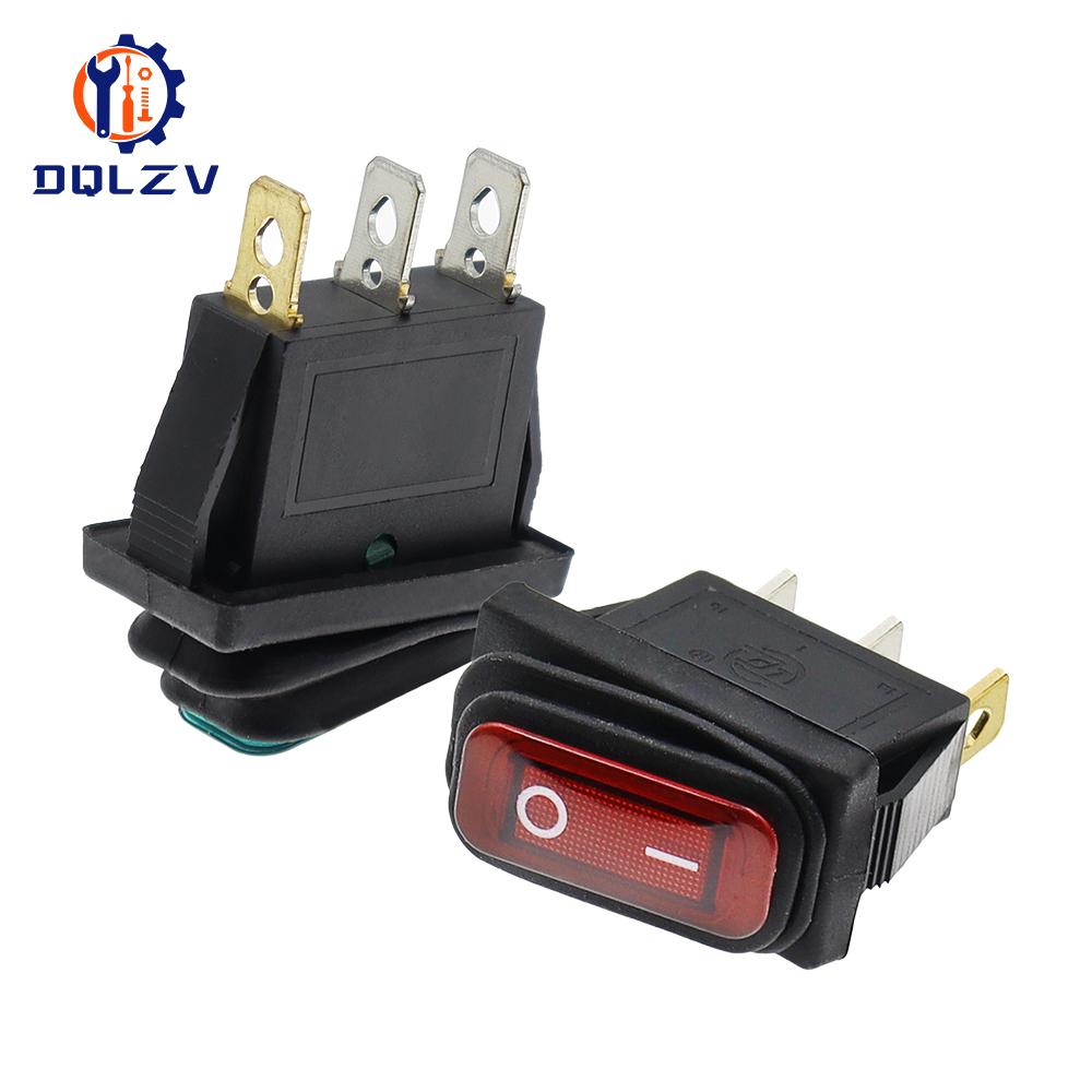KCD3 Waterproof Rocker Switch ON-OFF/ON-OFF-ON 3Pin,2/3 Position,Electrical Equipment With Lighting Power,16A 250VAC/20A 125VA