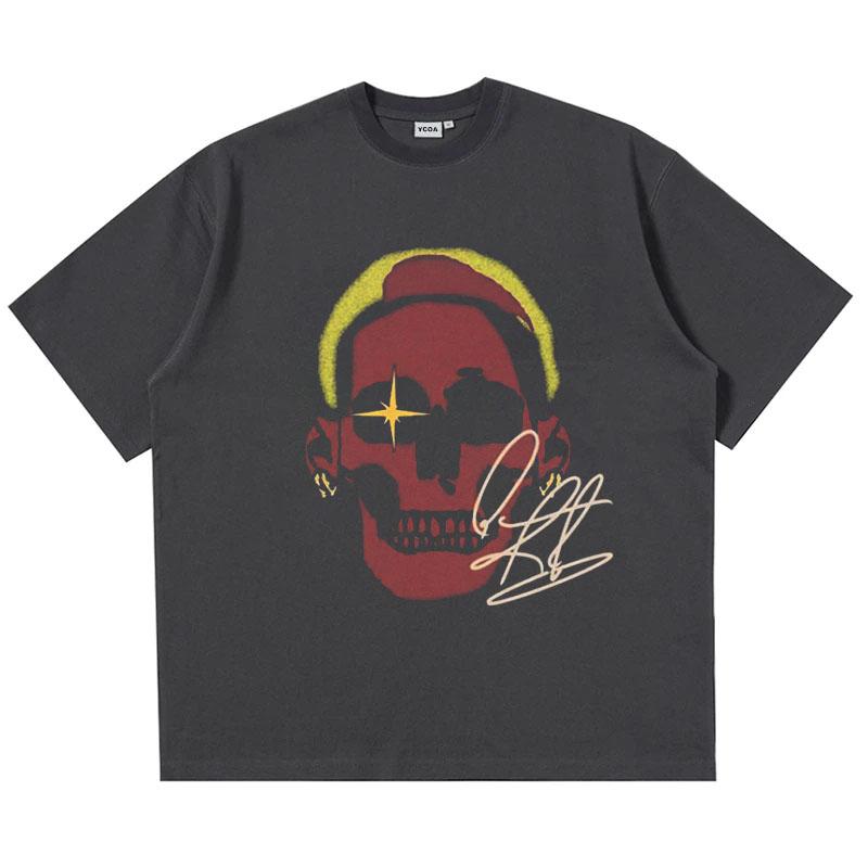 

Mens TShirt Cotton Fashion Tops Tees Streetwear Short Sleeves Oversized Printed Aesthetic Korean Harajuku Y2k Graphic Clothing S