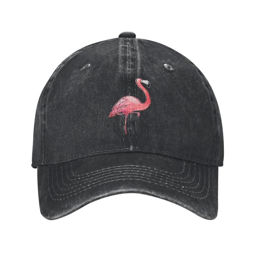 Fashion Our Flock Rocks Flamingo Baseball Caps Unisex Women Distressed Cotton Sun Cap Outdoor All Seasons Travel Gift Caps Hat