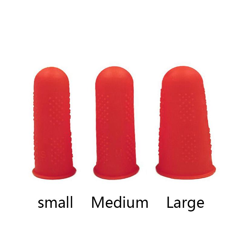 3 Stück Silikon-Fingerschutzhülle, schnittfest, hitzebeständig, rutschfest