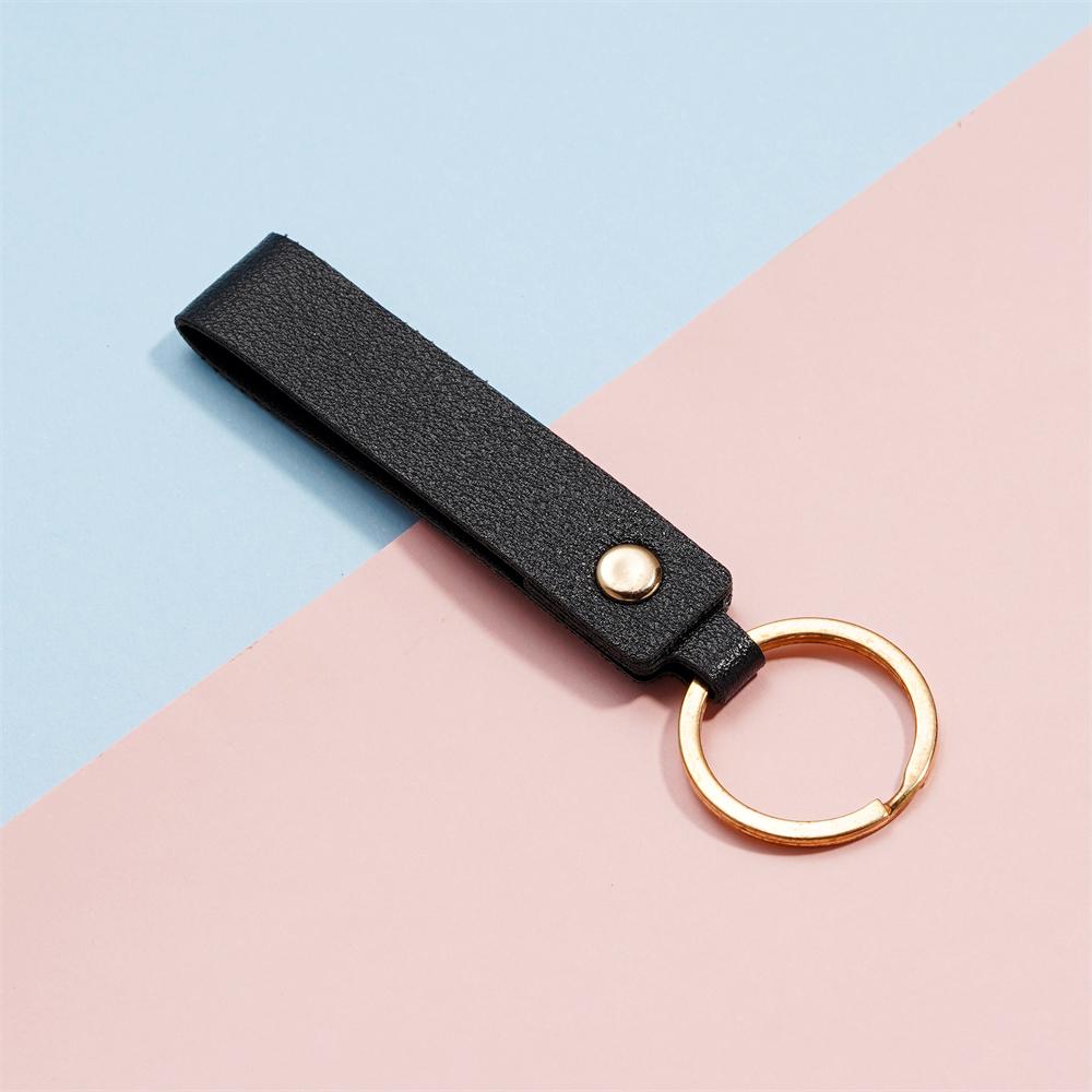 1/5pcs PU Leather Keychain Business Gift Leather Key Chain for Men Women Car Key Strap Waist Wallet KeyChains Keyrings