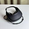 Cowhide crescent bag handbag underarm bag 2025 new casual shoulder bag messenger bag first layer women's bag mini