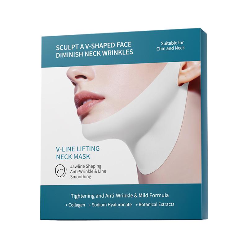 English Version Collagen V-Face Mask: Lifts, Fades Nasolabial Folds, and Tightens Chin with Hydrogel Formula
