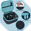 RAZOR SLIM ELEC MUFF Slim Electronic Earmuffs with Storage Case Light [Peyyargo] Walker's (Black + Blue)