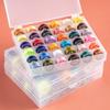 25/36Pcs Multicolor Sewing Machine Bobbin Box Replacement with Sewing Thread Sewing Machine Spools DIY Sewing Thread Set