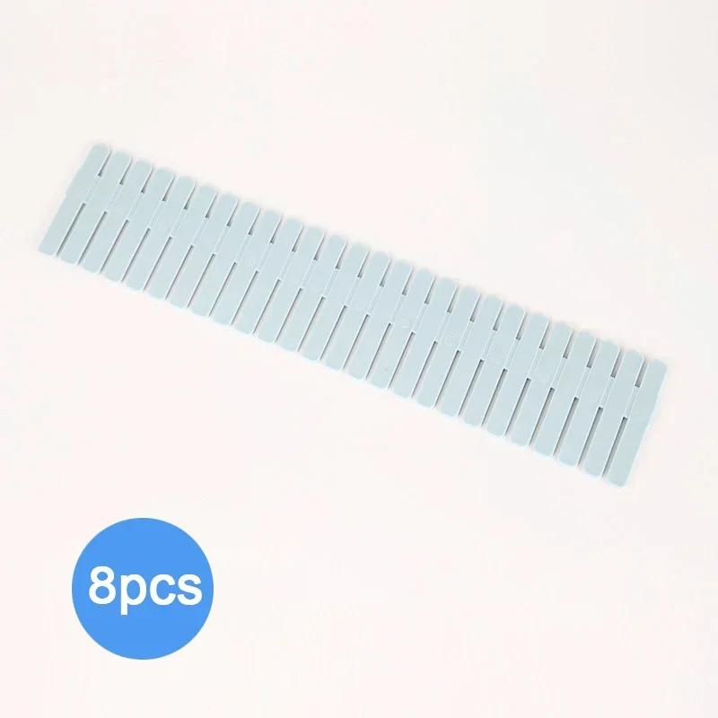 4/8 Stück Verstellbare Schubladeneinteiler Trennwand Langlebige Aufbewahrung Kosmetik Socken Unterwäsche Schublade Kleiderorganizer Schränke