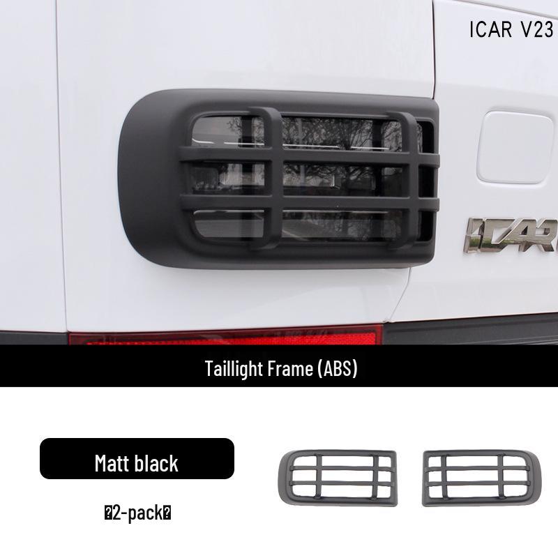 Chery ICAR V23 Headlight Eyebrows & Front Bumper Fog Light Protector with Fan