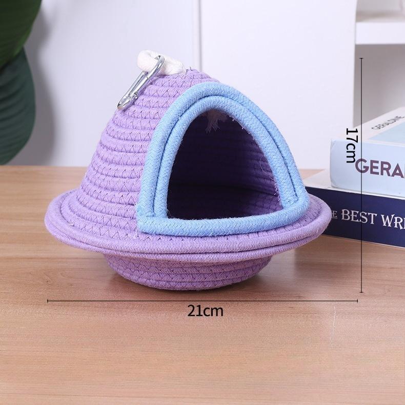 Bird Warm Nest Fleece Birdhouse Hanging Sleeping Bed Cage Accessories for Parrots Canaries Cockatiels