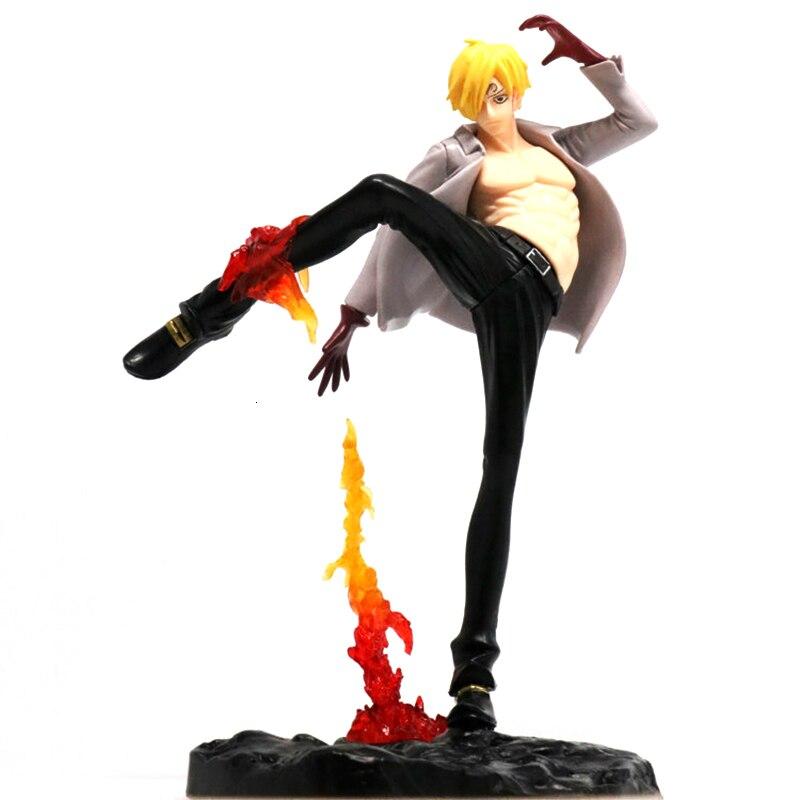 Exquisite Quality One Piece 20th Vinsmoke Sanji Battle Ver Pvc 18cm Anime Model Action Figure Collection Toy Desktop Decoration