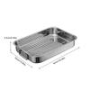 Stainless Steel Roasting Pan with Rack Oven Roaster Turkey Pan for Chicken Turkey Ham Beef Holiday Dinner Party Home Cooking