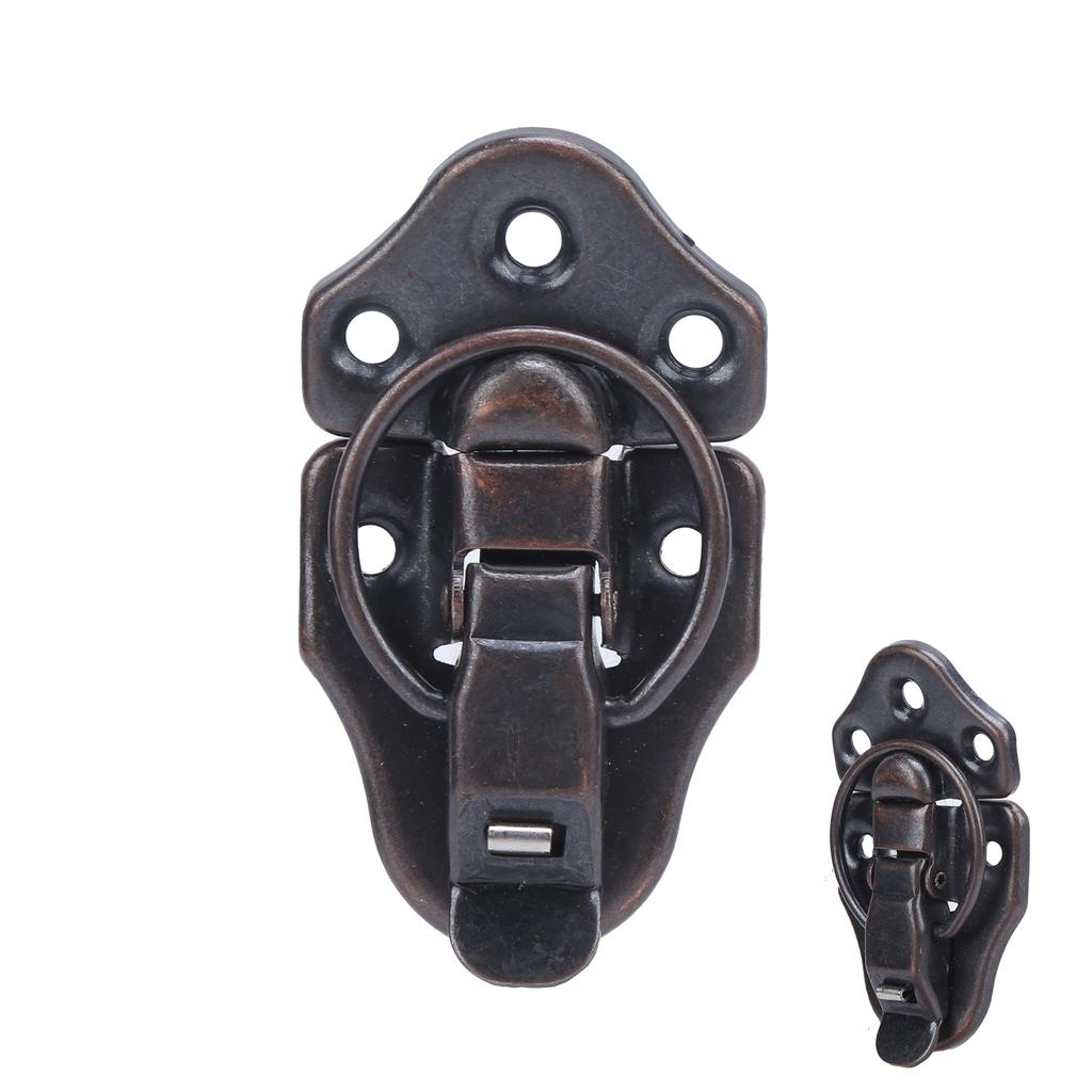 5 Sets Latch Hasp Antique Alloy Toolbox Hardware Lock for Small Object Boxes Dollhouses