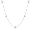 Elegant Four-Leaf Clover Zircon Necklace - Luxurious Clavicle Choker for Women