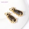 7mm*15.5mm Pendants For Jewelry 18K Gold Plated Teardrop Crystal Charms For Earrings Making,DIY Jewelry Making Accessories