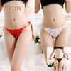 Sexy Women's Bowknot Flower Self Tie G-String Underwear Thong Panties Low Waist Briefs