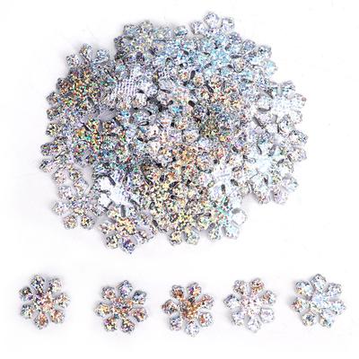 300 Pcs Snowflakes Confetti Christmas Decorative Accessory Snowflakes Holiday Ornament  Less Than Br More Than (25mm