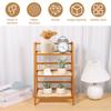 2/3 Tier Bamboo Countertop Organizer Multipurpose Tabletop Plant Shelf for Kitchen, Dressing Table & Home Storage Display Rack