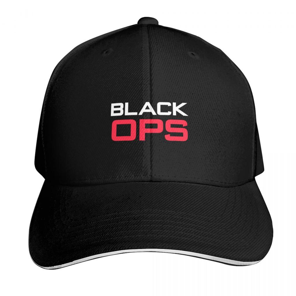Black Ops Baseball Cap Adjustable Buckle Closure Moisture Wicking Quick Dry Curved Brim Classic Fit