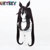 UETEEY Uma Musume Pretty Derby Vivlos Cosplay Wig Ears Tail Halloween Party Costume Prop Synthetic Hair Heat Resistant Fiber