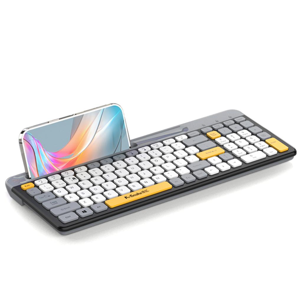 K100 2.4G Drahtlose Tastatur 100 Tasten BT Dual-Modus Mechanische Tastatur Wiederaufladbar Ultra-Slim