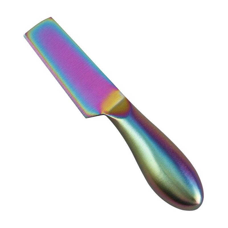 Stainless Steel Titanium Cheese Knife with Hollow Handle