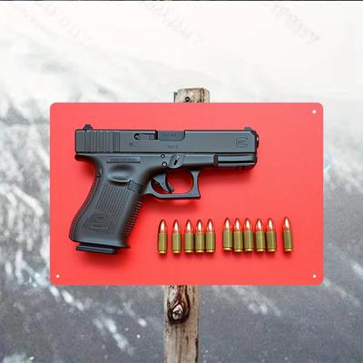 Plaque Métallique Vintage - Art Mural en Fer Militaire Réaliste - Décoration Sans Cadre Résistante à la Rouille pour la Maison, la Chambre et les Passionnés Militaires