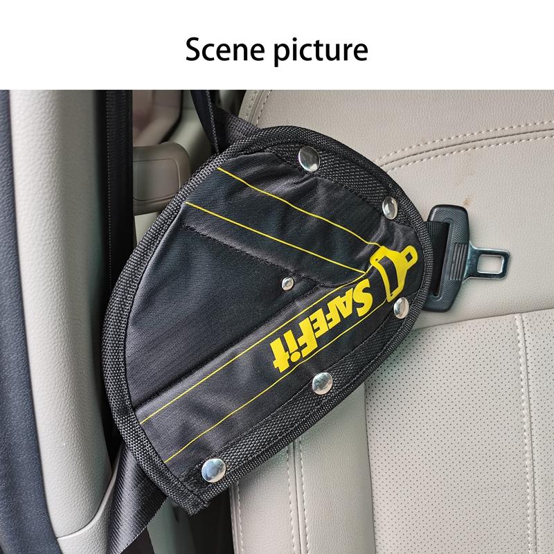 LMoDri Triangle Baby Kid Car Safe Fit Seat Belt Adjuster Device Auto Safety Shoulder Harness Strap Cover Child Neck