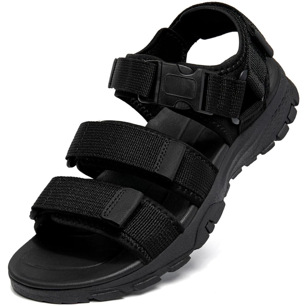 SOARHOPE Strappy Sandals with Velcro Perfect for Outdoor and Water and Men's Closure, Activities, Summer, Beach, Sports, Walking, Camping, Use.