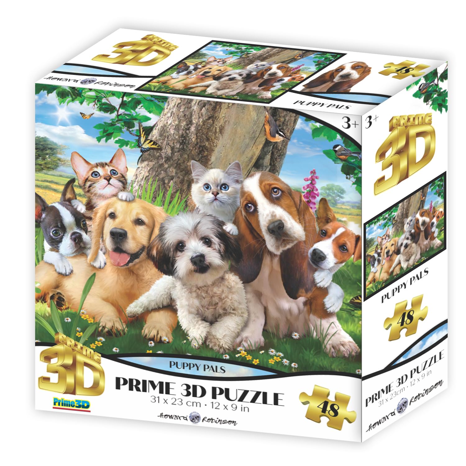 

Yamasan Prime 3D Howard Robinson Puppy Pals 13737 Finished Size: 31 x 23 cm 48 Pieces
