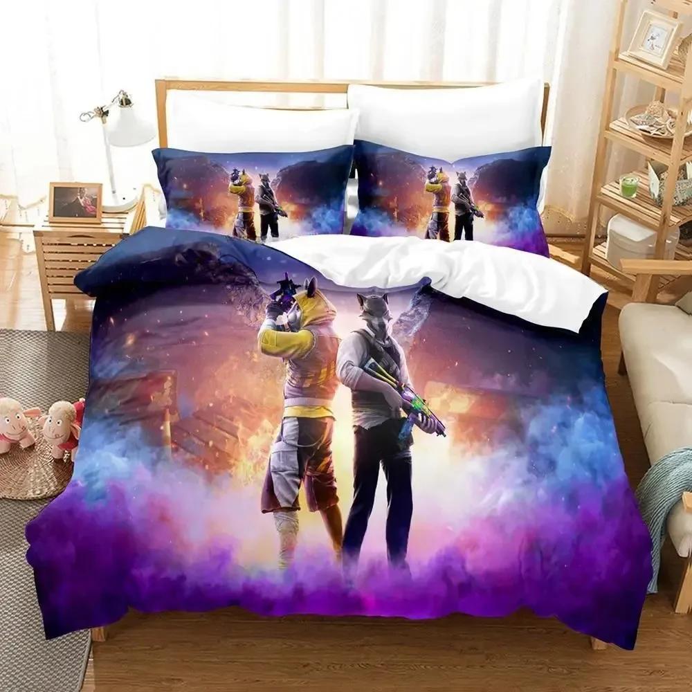 3d Anime Game Warface Breakout Bedding Set Printed Bed Set With Pillowcase Duvet Cover Soft Single Double Queen Super King Size